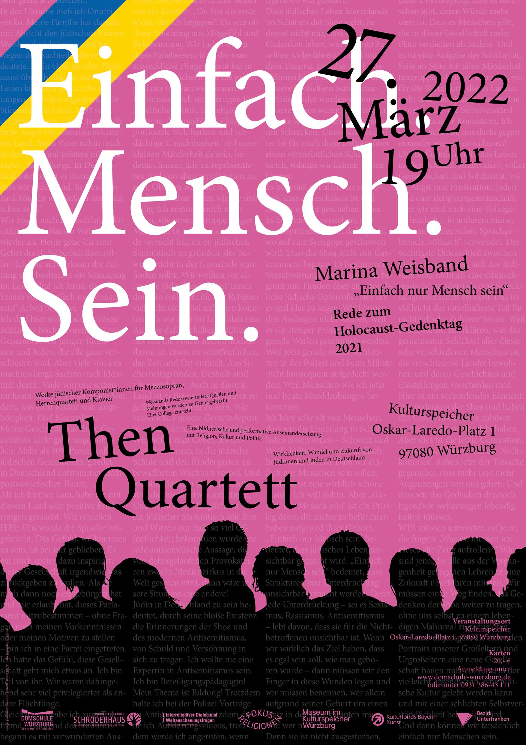 Logo Beispiel Plakat Einfach.Mensch.Sein.