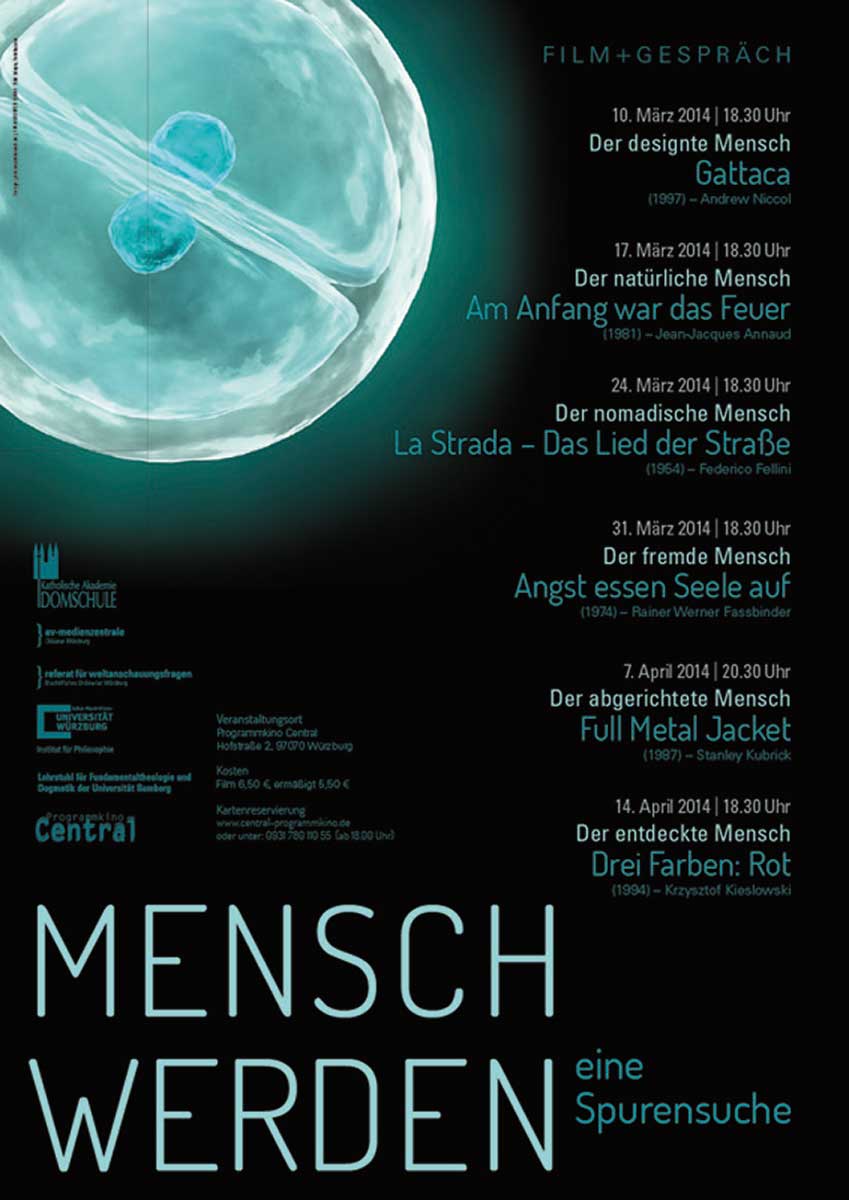 Plakat Filmreihe Mensch werden