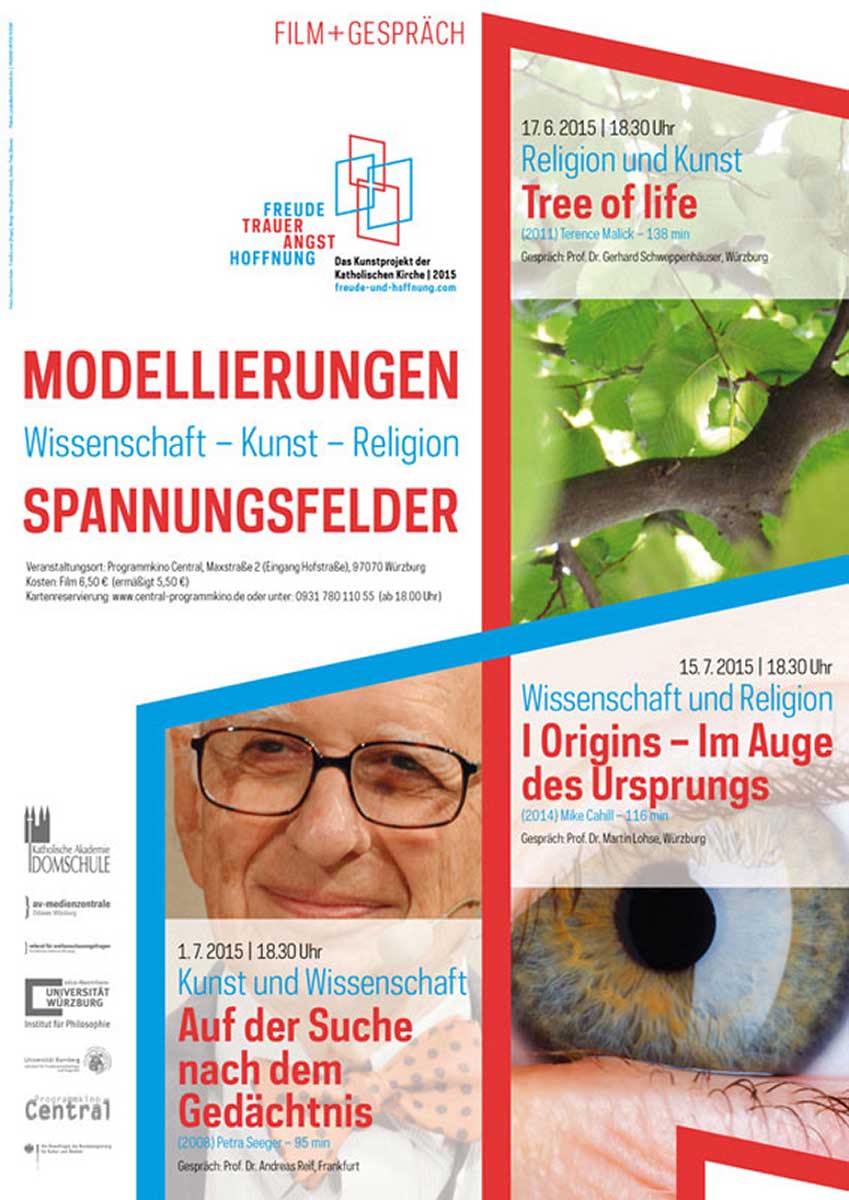 Plakat Filmreihe Modellierungen | Spannungsfelder 